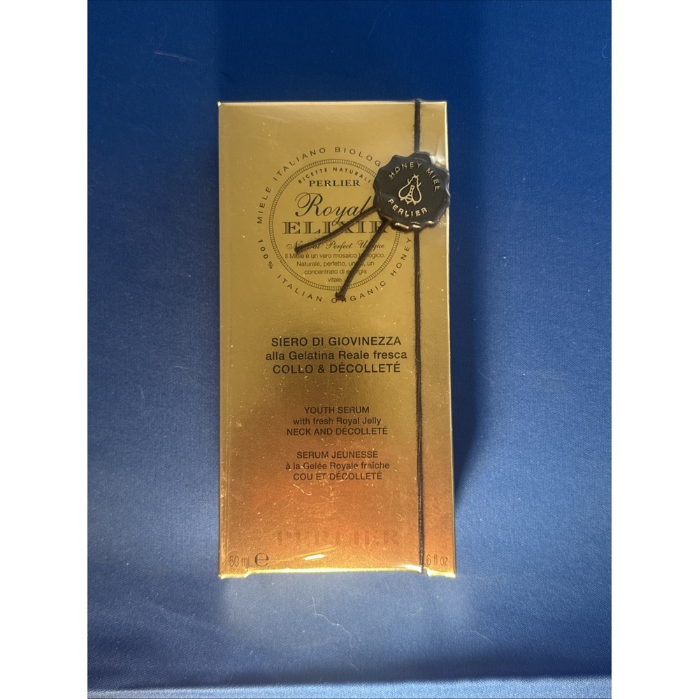 Perlier Royal Elixir Neck & Décolleté Youth Serum 1.6 oz Made In Italy $125